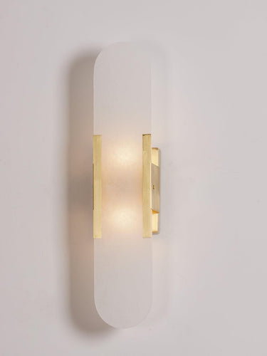 Melange Elongated Alabaster Wall Lamp - LUUGAA