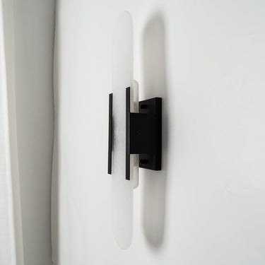Melange Elongated Alabaster Wall Lamp - LUUGAA