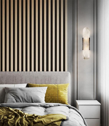 Melange Elongated Alabaster Wall Lamp - LUUGAA