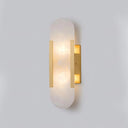 Melange Elongated Alabaster Wall Lamp - LUUGAA