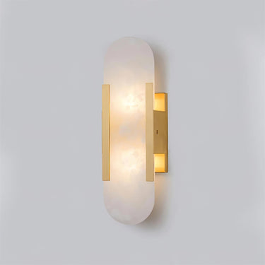 Melange Elongated Alabaster Wall Lamp - LUUGAA