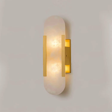 Melange Elongated Alabaster Wall Lamp - LUUGAA