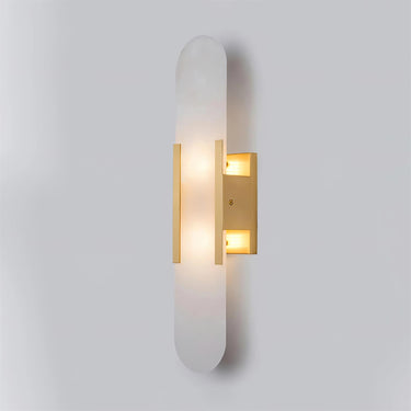Melange Elongated Alabaster Wall Lamp - LUUGAA