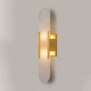 Melange Elongated Alabaster Wall Lamp - LUUGAA