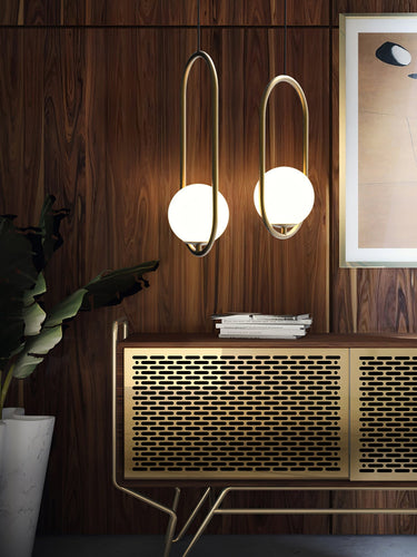 Mila Brass Pendant Light - LUUGAA