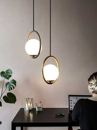 Mila Brass Pendant Light - LUUGAA