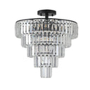Modern Black Crystal Chandelier - LUUGAA