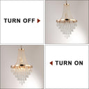 Modern Light Luxury Golden Crystal Chandelier - LUUGAA