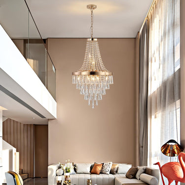 Modern Light Luxury Golden Crystal Chandelier - LUUGAA