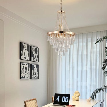 Modern Light Luxury Golden Crystal Chandelier - LUUGAA