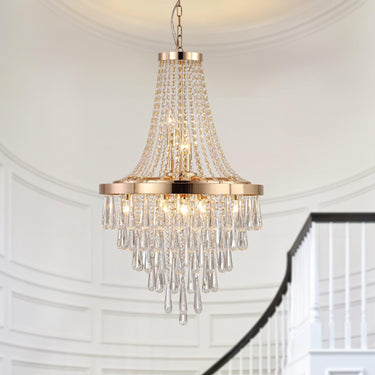 Modern Light Luxury Golden Crystal Chandelier - LUUGAA
