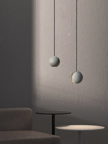 Moon Concrete Pendant Lamp - LUUGAA