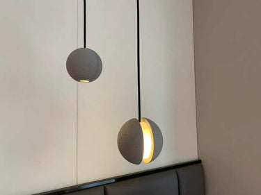 Moon Concrete Pendant Lamp - LUUGAA