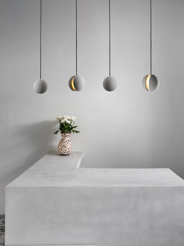 Moon Concrete Pendant Lamp - LUUGAA