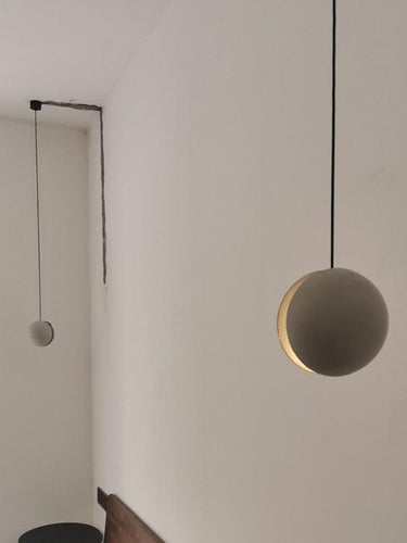 Moon Concrete Pendant Lamp - LUUGAA