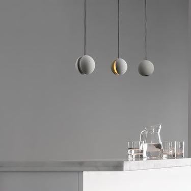 Moon Concrete Pendant Lamp - LUUGAA