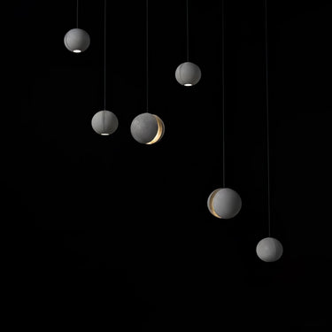 Moon Concrete Pendant Lamp - LUUGAA