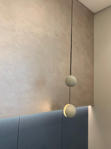 Moon Concrete Pendant Lamp - LUUGAA