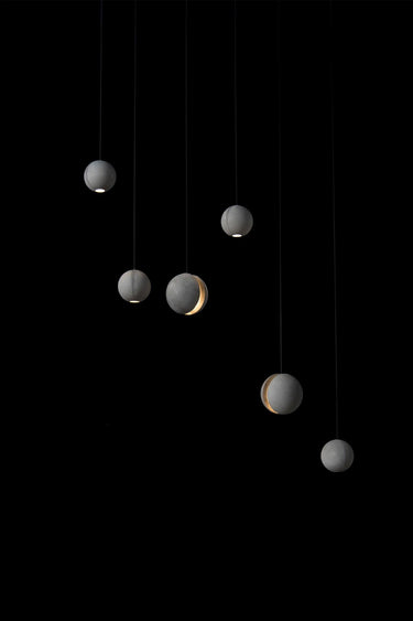 Moon Concrete Pendant Lamp - LUUGAA