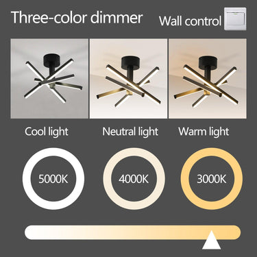 Multi - Bar Semi - Flush Chandeliers - LUUGAA