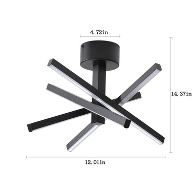 Multi - Bar Semi - Flush Chandeliers - LUUGAA