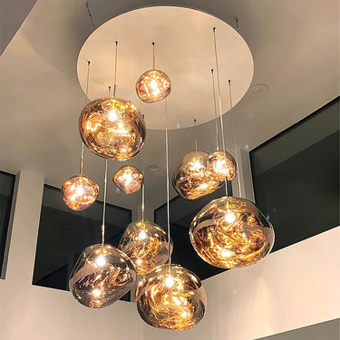 Multi Lava Round Chandelier - LUUGAA