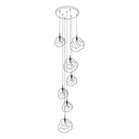 Multi Lava Round Chandelier - LUUGAA