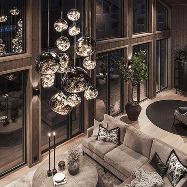 Multi Lava Round Chandelier - LUUGAA