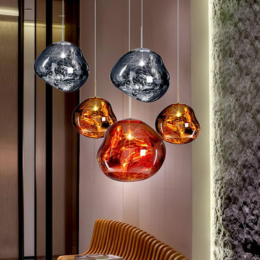 Multi Lava Round Chandelier - LUUGAA