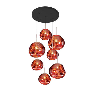 Multi Lava Round Chandelier - LUUGAA