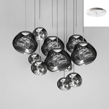 Multi Lava Round Chandelier - LUUGAA
