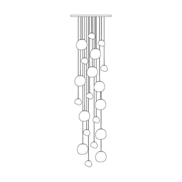 Multi Lava Round Chandelier - LUUGAA