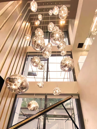 Multi Lava Round Chandelier - LUUGAA