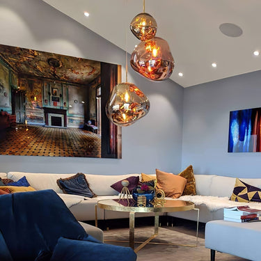 Multi Lava Round Chandelier - LUUGAA