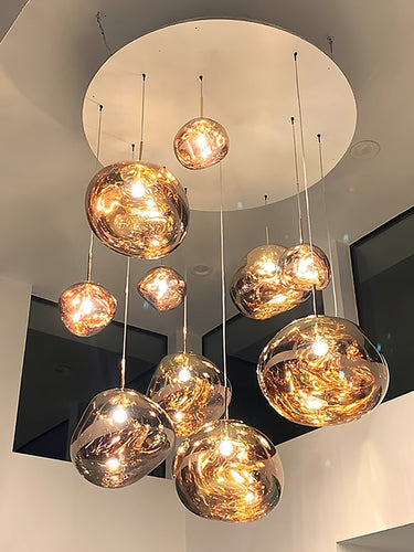Multi Lava Round Chandelier - LUUGAA