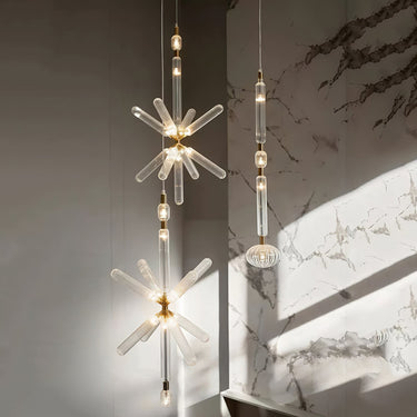 Multi - tube Glass Pendant Light - LUUGAA