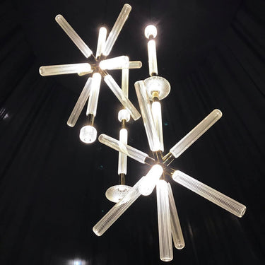 Multi - tube Glass Pendant Light - LUUGAA