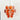 Murano Orange Disk Glass Chandelier - LUUGAA