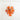 Murano Orange Disk Glass Chandelier - LUUGAA