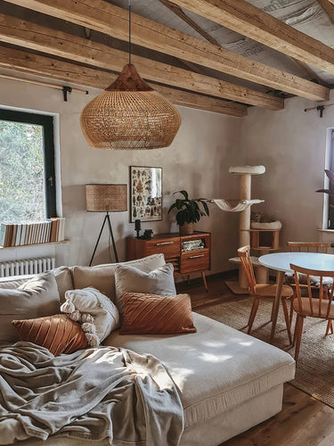 Natura Braided Rattan Pendant Lamp - LUUGAA