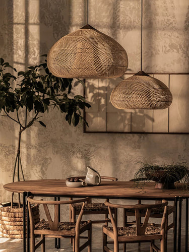 Natura Braided Rattan Pendant Lamp - LUUGAA