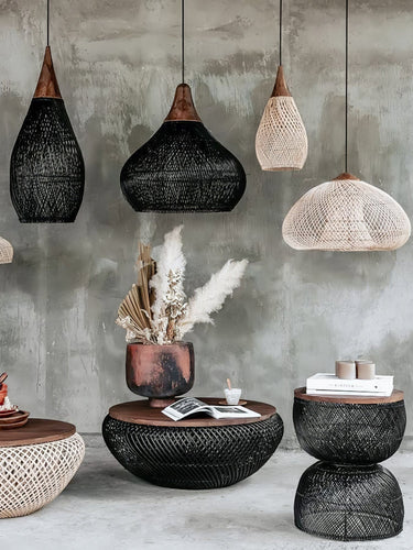 Natura Braided Rattan Pendant Lamp - LUUGAA