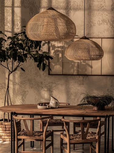 Natura Braided Rattan Pendant Lamp - LUUGAA