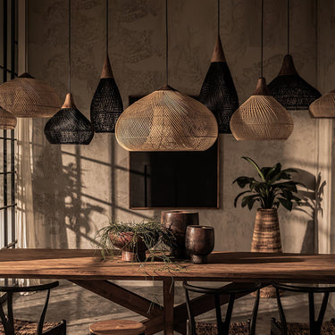 Natura Braided Rattan Pendant Lamp - LUUGAA