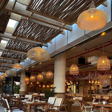 Natura Braided Rattan Pendant Lamp - LUUGAA