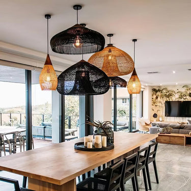 Natura Braided Rattan Pendant Lamp - LUUGAA