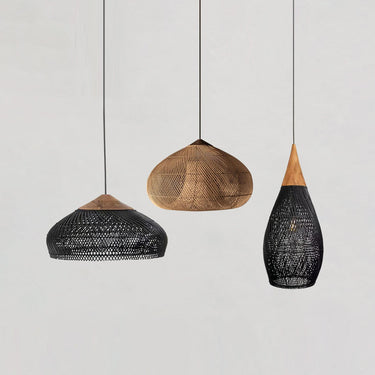 Natura Braided Rattan Pendant Lamp - LUUGAA