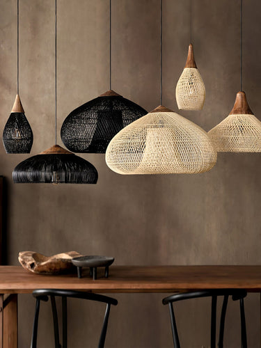 Natura Braided Rattan Pendant Lamp - LUUGAA