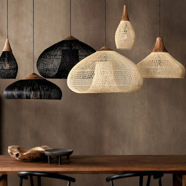 Natura Braided Rattan Pendant Lamp - LUUGAA