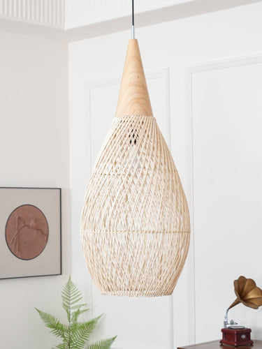 Natura Braided Rattan Pendant Lamp - LUUGAA